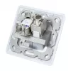 LogiLink NK4020 keystone nástenná zásuvka, podomietková, 2 moduly, signálna biela