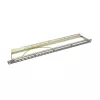 LogiLink NK4039 Keystone patch panel, 24 portov, 0,5HE, tienený, sivý – 19 palcová rackmontáž