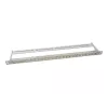 LogiLink NK4039 Keystone patch panel, 24 portov, 0,5HE, tienený, sivý – 19 palcová rackmontáž