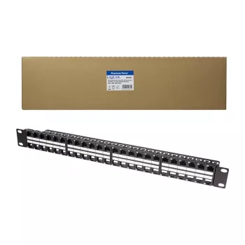LogiLink NK4045 Keystone patch panel 1U 48 portov netienený čierny