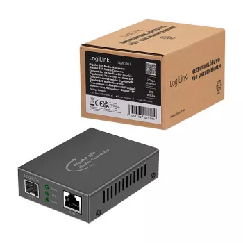 Logilink NMC001 Gigabit mediálny konvertor RJ45 na SFP