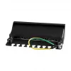 LogiLink NP0017B patch panel – 8 port Cat6 STP, montáž na stenu/pod stôl, čierny