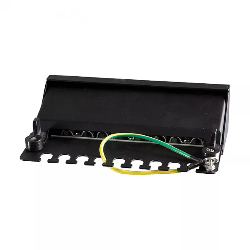 LogiLink NP0017B patch panel – 8 port Cat6 STP, montáž na stenu/pod stôl, čierny