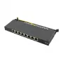 LogiLink NP0064B desktop patch panel, 8 portov Cat6A STP, 0.5 HE, čierny
