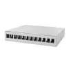 LOGILINK NP0094 Consolidation Point Box 12-portový, montáž na stôl/stenu/koľajnicu, svetlosivý