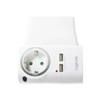 LOGILINK PA0165 USB-A nabíjačka 10,5 W s nabíjacou stanicou (biela)