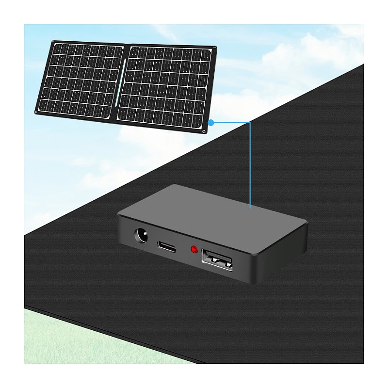 LogiLink PA0341 skladací solárny panel, 30 W, USB-C, USB-A, výstup DC5521, 2 moduly, účinnosť 21 %