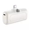 LogiLink PA0349W mobilná power banka, 5000 mAh, LiPo, integrovaný sklápací USB-C konektor a USB-C port, biela