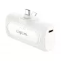 LogiLink PA0349W mobilná power banka, 5000 mAh, LiPo, integrovaný sklápací USB-C konektor a USB-C port, biela