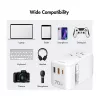 LOGILINK PA0357 USB-A/C cestovná nabíjačka, 70 W GaN, 4-portová, 2x USB-A (QC), 2x USB-C (PD), tenká, biela