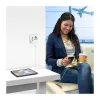 LOGILINK PA0357 USB-A/C cestovná nabíjačka, 70 W GaN, 4-portová, 2x USB-A (QC), 2x USB-C (PD), tenká, biela
