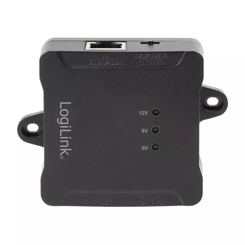 LogiLink POE005 PoE splitter, 1-port Gigabit, 24W max, 5/9/12V DC výstup