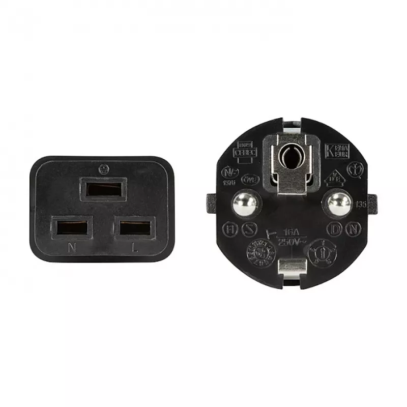 Logilink napájací kábel, CEE 7/7 na IEC C19, čierny, 3 m