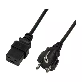 Logilink napájací kábel, CEE 7/7 na IEC C19, čierny, 3 m