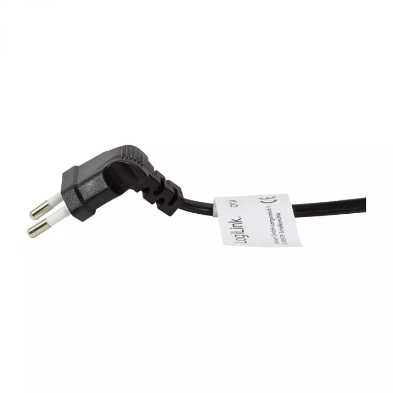 LogiLink napájací kábel euro konektor CEE 7/16 na IEC C7 0,75 m čierny