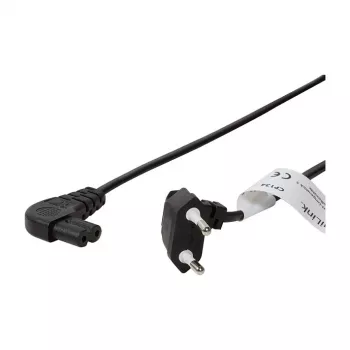 LogiLink napájací kábel euro konektor CEE 7/16 na IEC C7 0,75 m čierny