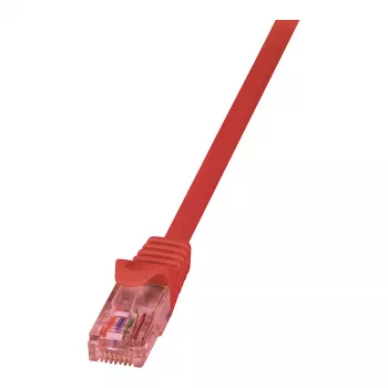LogiLink PrimeLine Cat.6 U/UTP patch kábel, 2m, červený, meď, RJ45