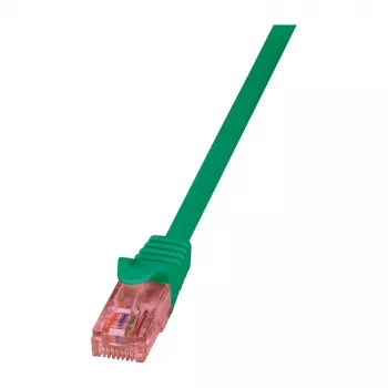 LogiLink PrimeLine Cat.6 U/UTP patch kábel, RJ45, meď, zelený, 1,5 m