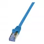 LogiLink PrimeLine Cat.6A S/FTP patch kábel, 0,25 m, modrý