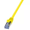 LogiLink PrimeLine Cat.6A S/FTP patch kábel, 0,25 m, žltý