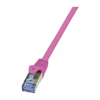 LogiLink PrimeLine Cat.6A S/FTP patch kábel, RJ45, 1,5 m, ružový, 10 Gbit/s, LSZH