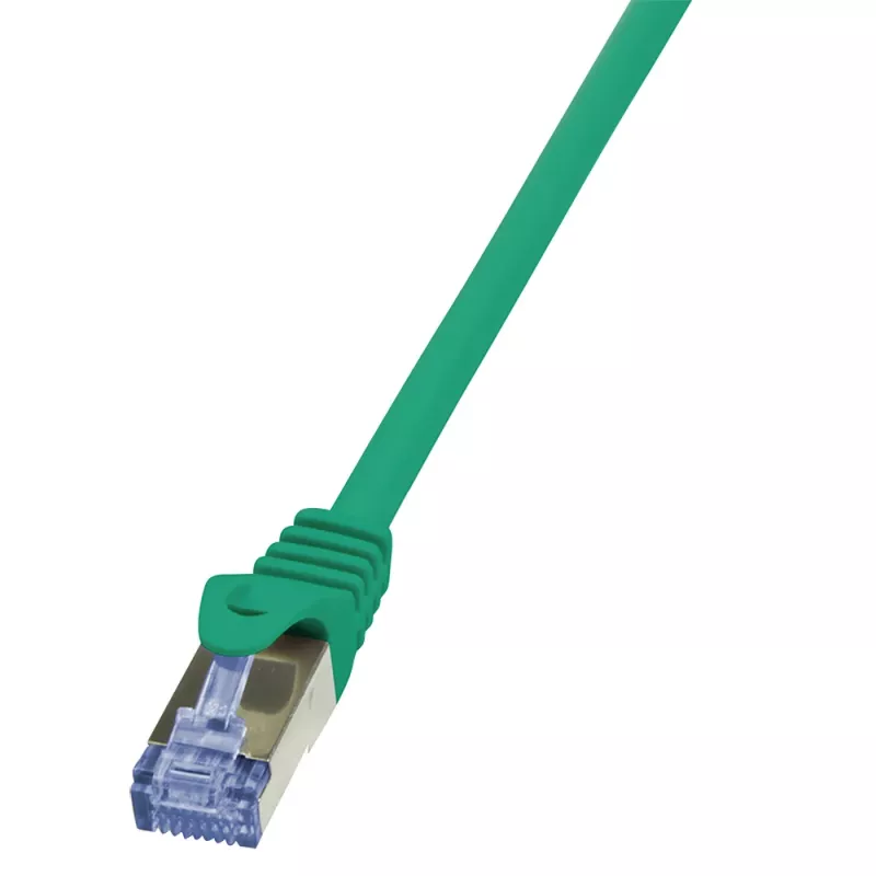 LogiLink PrimeLine Cat6a 10G S/FTP PIMF RJ45 patch kábel 0,5 m zelený LSZH (CQ3025S)