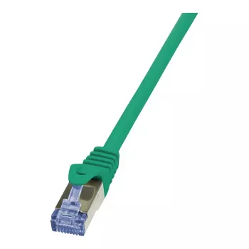 LogiLink PrimeLine Cat6a 10G S/FTP PIMF RJ45 patch kábel 0,5 m zelený LSZH (CQ3025S)