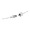 LogiLink Professional CAT 6a S/FTP patch predlžovací kábel, RJ-45 konektor samec na konektor samica, 1 m, biela, LSZH, Snagless