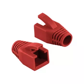 LogiLink Professional modulárny RJ45 konektor káblová priechodka 8 mm červený – 50 ks