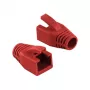 LogiLink Professional modulárny RJ45 konektor káblová priechodka 8 mm červený – 50 ks