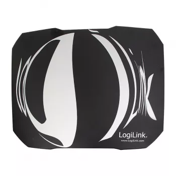 LogiLink Q1 Mate herná podložka pod myš XL – mikrovlákno, protišmyková gumená základňa, prešívané okraje, čierna podložka na stôl