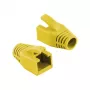 Logilink RJ45 modulárny konektor káblová priechodka 8mm žltý – Snagless Strain Relief Boot (50 ks)