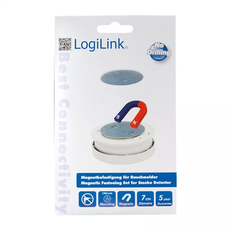 LogiLink SC0005 magnetická montážna sada pre detektor dymu