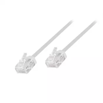 LogiLink Slim High-Flex patch kábel, Cat. 6A, U/UTP, 0,15 m, biely, balenie 10 ks (CQ3001U)