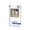 Logilink UA0199 Lightning kábel, MFI certifikovaný, USB-A na Lightning 8-pin, biely, 1m (rýchle nabíjanie a synchronizácia)