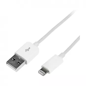 Logilink UA0199 Lightning kábel, MFI certifikovaný, USB-A na Lightning 8-pin, biely, 1m (rýchle nabíjanie a synchronizácia)