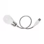 Logilink UA0220 USB LED stolové svetlo s husím krkom, biele svetlo, čierne