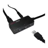 LOGILINK UA0262 USB 3.0 aktívny predlžovací kábel, USB-A samec na 4x USB-A samica, 10m, čierny