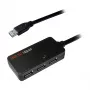LOGILINK UA0262 USB 3.0 aktívny predlžovací kábel, USB-A samec na 4x USB-A samica, 10m, čierny