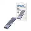 LogiLink UA0435 USB 3.2 Gen 2x2 puzdro na SSD, M.2 NVMe/SATA, USB-C, 20 Gbps, sivé