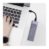 LogiLink UA0435 USB 3.2 Gen 2x2 puzdro na SSD, M.2 NVMe/SATA, USB-C, 20 Gbps, sivé