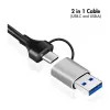 Logilink UA0440 USB 3.2 Gen 1 3-port hub s Gigabit Ethernet adaptérom, USB-C a USB-A konektor, hliník
