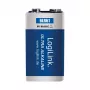 LogiLink Ultra Power alkalická 9V batéria, balenie 1 ks blister