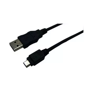 LogiLink USB 2.0 kábel, USB-A konektor samec na Mini-USB konektor samec, čierny, 3 m