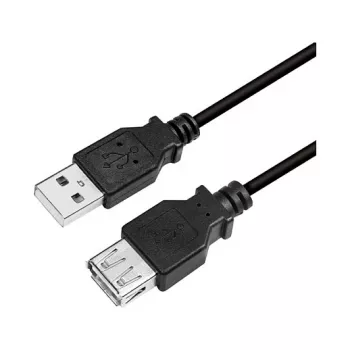 LogiLink CU0011B USB 2.0 predlžovací kábel, USB-A konektor samec na USB-A konektor samica, čierny, 3 m