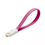 LogiLink USB 2.0 magnetický nabíjací a dátový kábel - USB-A na Micro USB-B - 1m - ružová