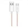 LogiLink CU0324 USB 2.0 Type-C kábel, A/M na C/M, 480 Mbps, 60W, nylon, ružový, 1 m