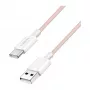 LogiLink CU0324 USB 2.0 Type-C kábel, A/M na C/M, 480 Mbps, 60W, nylon, ružový, 1 m
