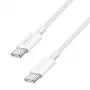 LogiLink CU0340 kábel USB 2.0 USB-C na USB-C, nylon, 60W, Biely, 0,5 m