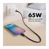 Logilink USB-A/C nabíjačka 65 W GaN, 1x USB-A (QC), 1x USB-C (PD), biela